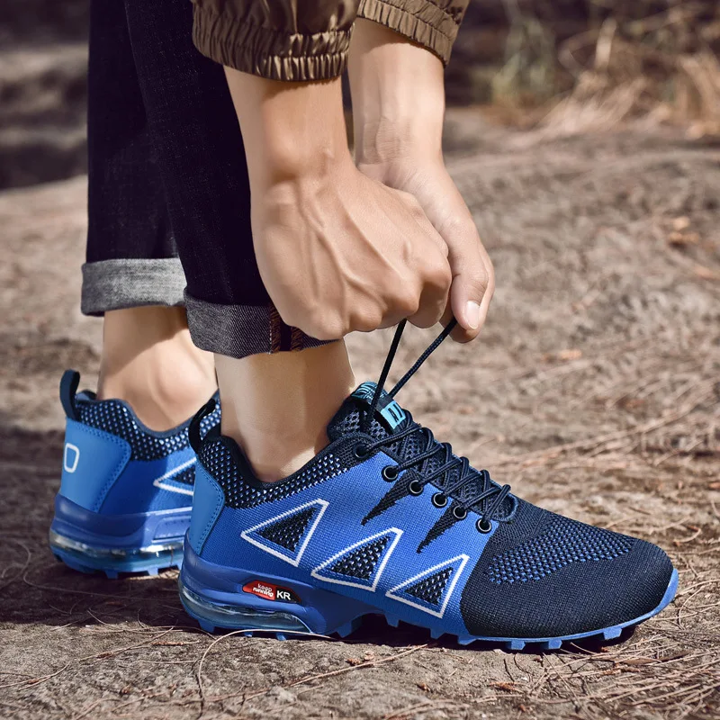 Повседневные спортивные мужские кроссовки с нескользящей подошвой Походная