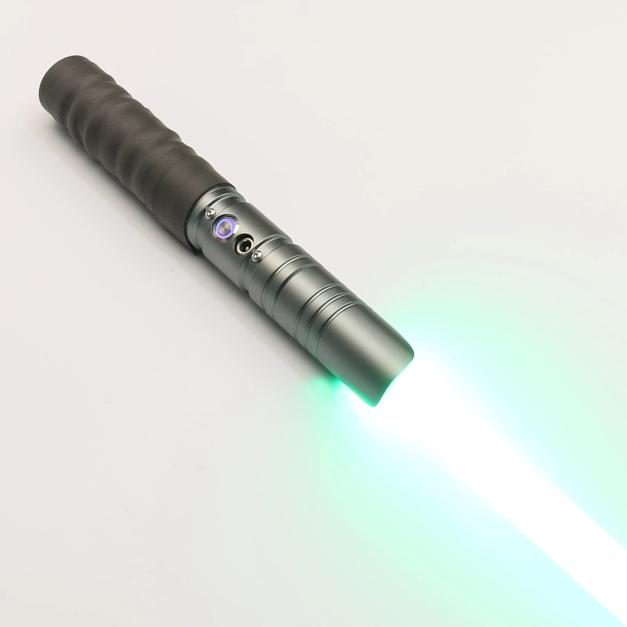 TXQSABER-Sable de luz RGB para Cosplay, mango de Metal pesado, duelos, 12 colores, LED, cambio de volumen, ajuste de fuerza, 6 iones de sonido, bl&aacute;ster FOC-2