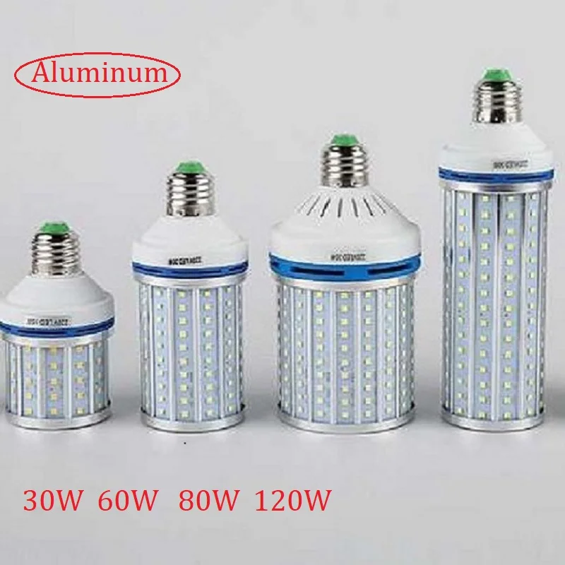 Энергосберегающая алюминиевая лампа высокой мощности 30 Вт 60 80 120 2835 E27 E40