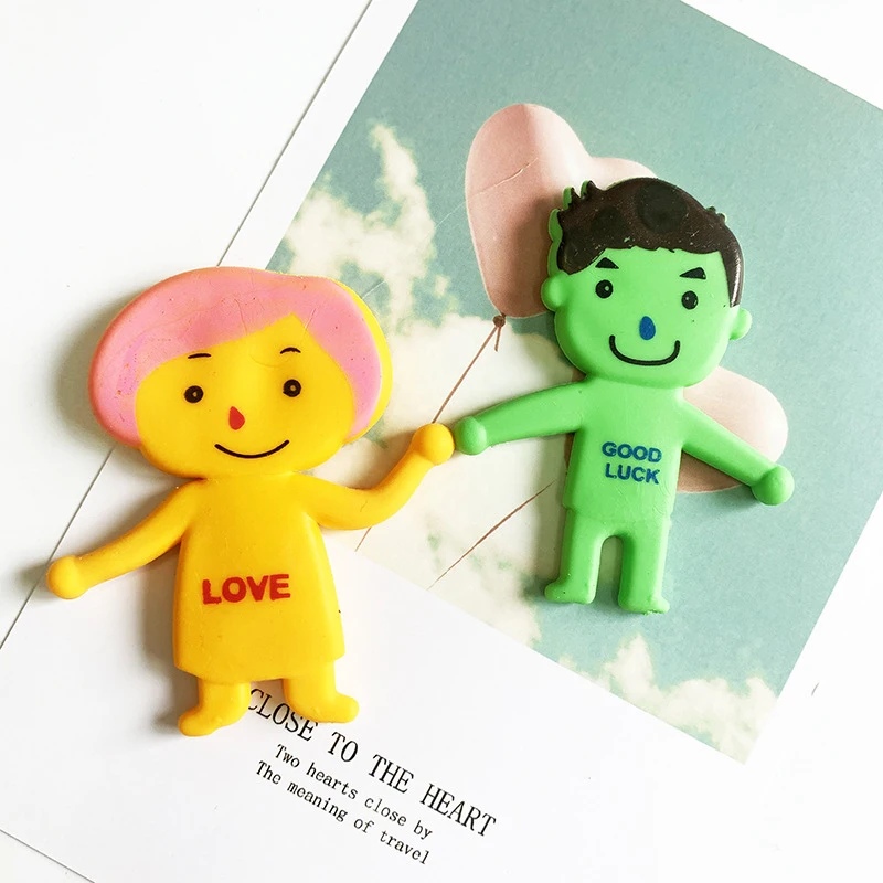 

6pcs/Lot Novelty Squishy Gag Toy Family Dad Mum Son Daughter Dog Cat Squeeze Anti Stress Relief Colorful Vent Action Figure