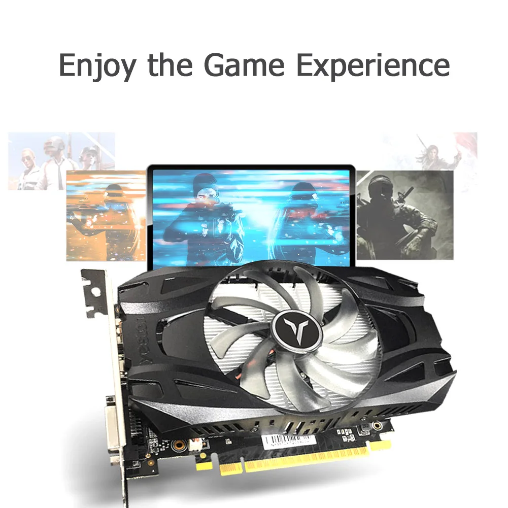 

GTX-1050-Ti 4GB GDDR5 128 Bit PCI-Express Graphics Card Gaming Video Card GPU 1291-1392MHz 128bit DVI-D DP Graphics Card for PC