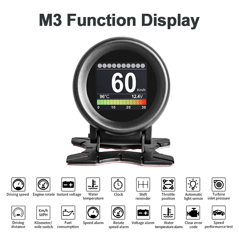 AUTOOL X60 Многофункциональный HUD Дисплей + OBD2 считыватель кодов Авто диагностический