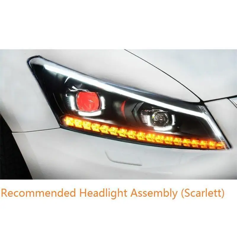 MODEL D Наружные Drl Luces Assessoires Neblineros Led Para Авто Cob дневные ходовые фары автомобильные фары в сборе 08 для Honda Accord - Цвет: MODEL D