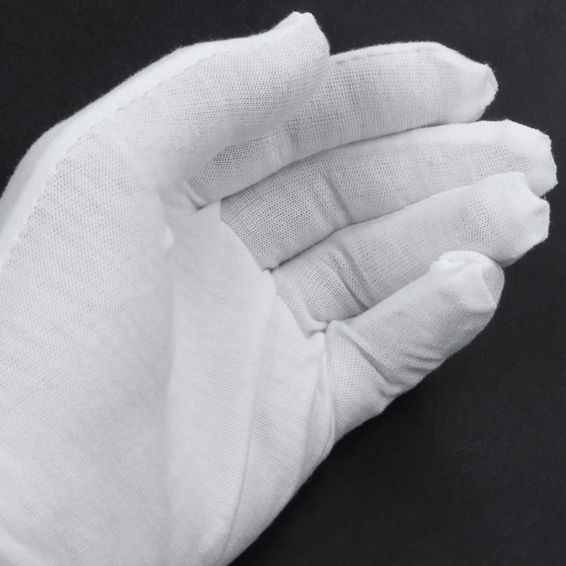 ABKT-White Cotton Gloves Anti-static gloves Protective gloves for Housework Workers