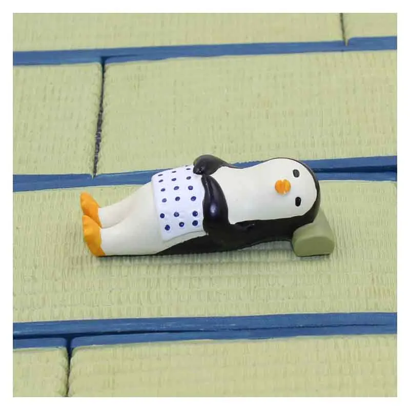 Японский стиль милый пингвин медведь лежа животное Смола домашний стол Hoom Декор