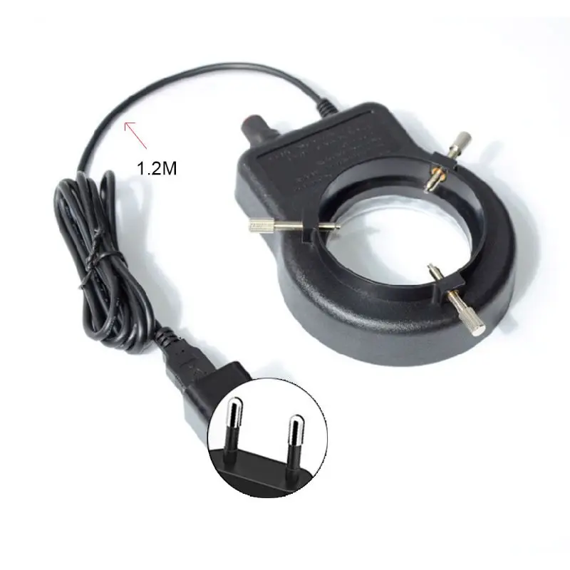 

Microscope Lamp Single Cylinder Binocular Stereo Microscope Ring Lamp Integrated LED Ring Light Source Brightness Adjustable USB