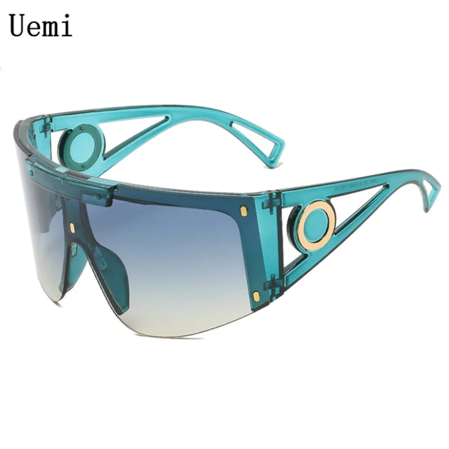 

Luxury Oversized Sunglasses Square For Women Men Vintage One Piece Glasses Brand Feminine Fashion Driving UV400 Eyewear