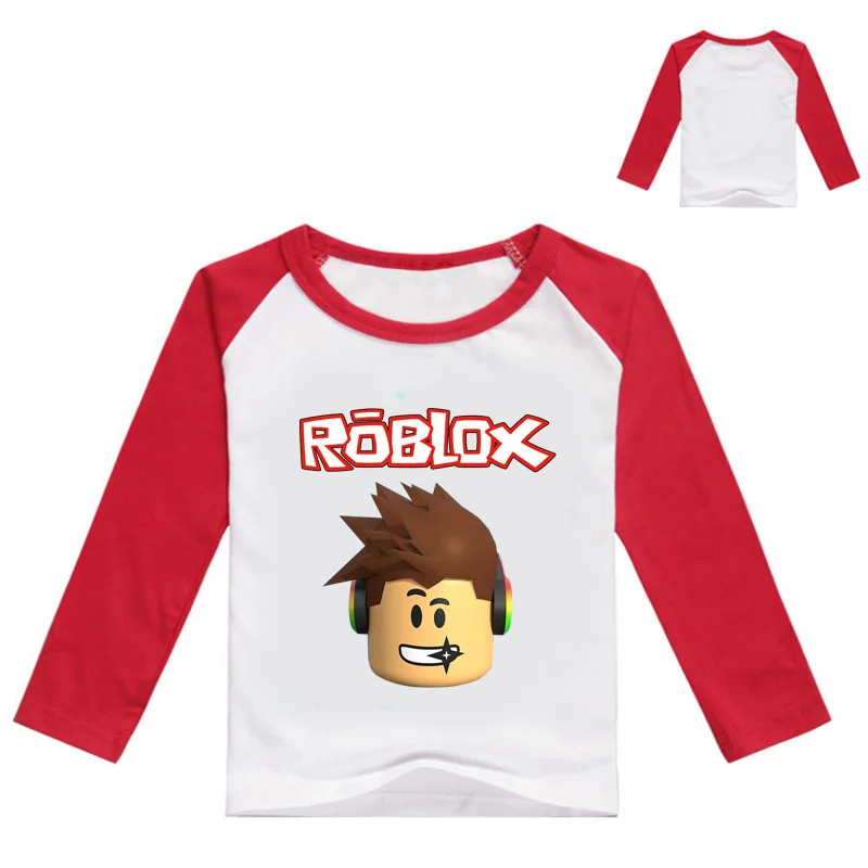 

spring children's children's boy t-shirt Robloxing RED NOSE DAY cartoon long-sleeved t-shirt bottoming shirt boys clothes