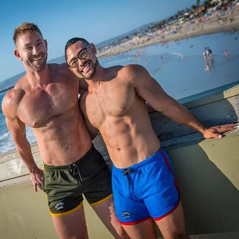 Новинка 2020 летние шорты для бега Мужские дышащие быстросохнущие фитнеса и