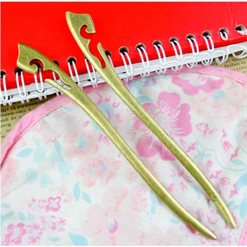 

8 Pieces/Lot 14*126MM Antique Bronze Plated Bookmark Hairpin Zinc Alloy Metal Diy Jewelry Accessories