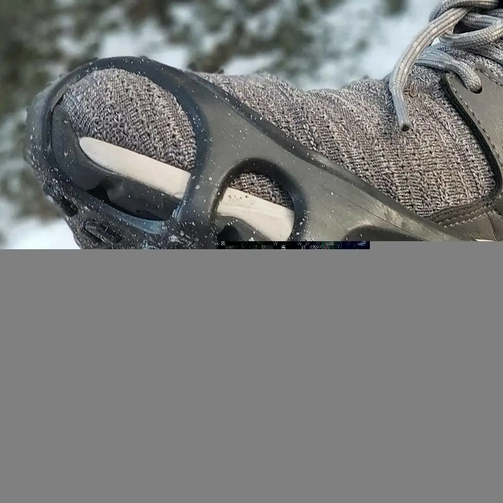 

Walking Anti-slip Shoes Ice Gripper Winter 24 Teeth TPE Ice Shoe Claw Outdoor Shoe Accessories Cover Eco-friendly Black T2S5