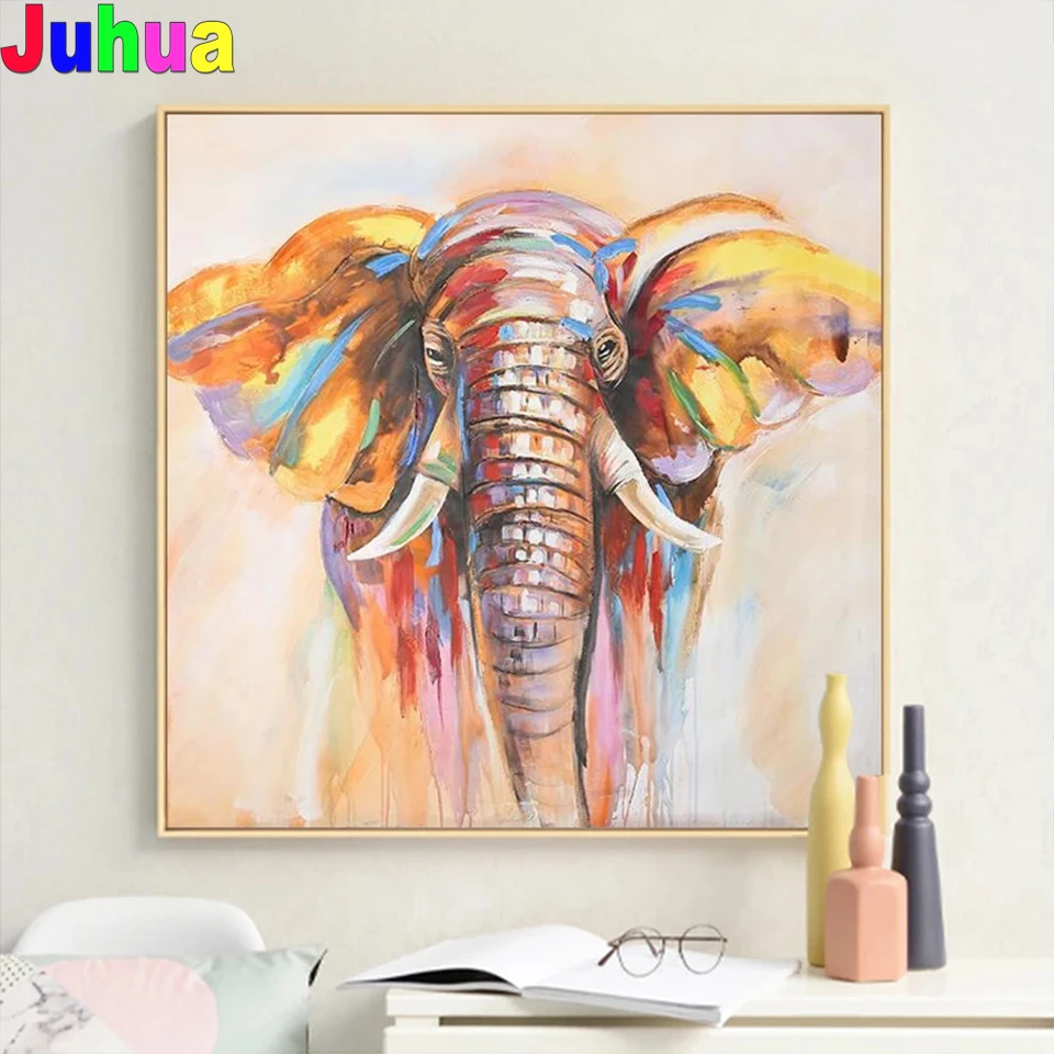 

Elephant Pictures 5d Diy Diamond Painting Cross Stitch Full Square/Round Drill animal diamond Embroidery Kits home decor