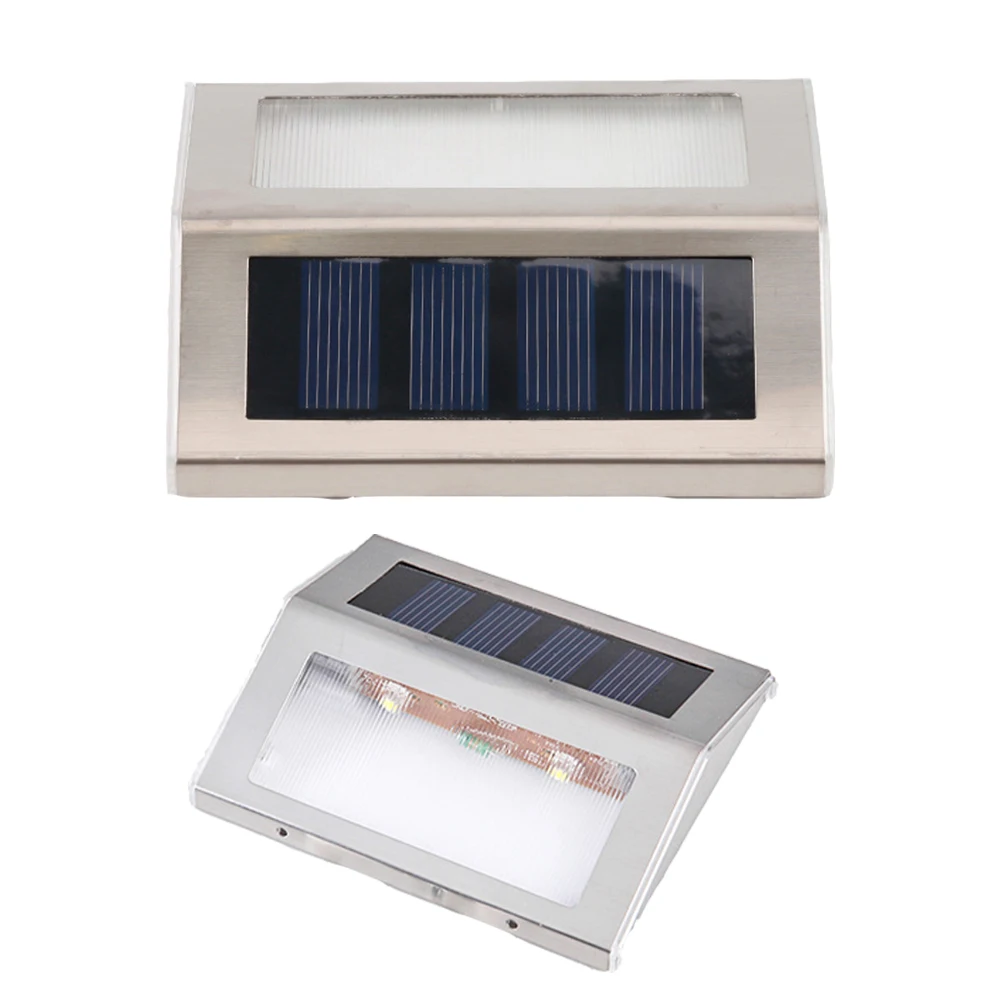 Беспроводной Солнечный коридор огни мини Супер Яркость 2/3LED Нержавеющая сталь