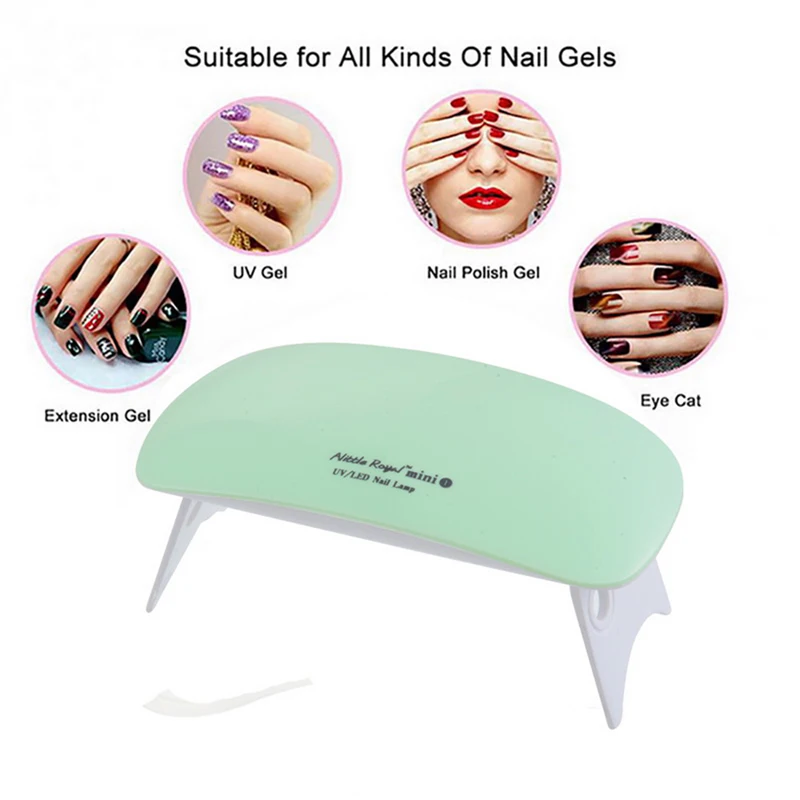 Сушилка для ногтей 6 Вт УФ умная лампа светодиодный Гель-лак автоматическое