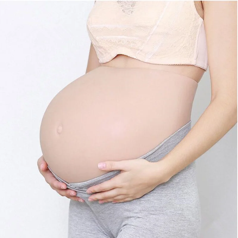 2020 мягкий силиконовый живот ложный беременный животик Pregancy Twins 8 10 месяцев 3500