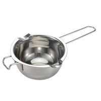 304 stainless steel melting pot 400ml double boiler pot with heat resistant handle baking tools for butter candy