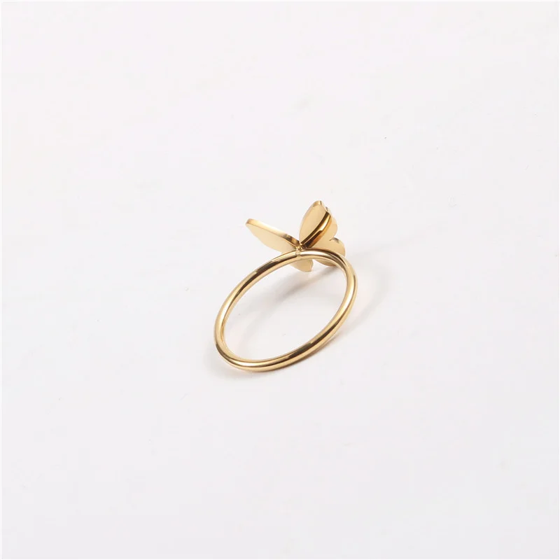 

Stainless Steel Trendy Punk Design Butterfly Ring Female Finger Ring For Women Korean Style Gothic Accessories Fashion Jewelry
