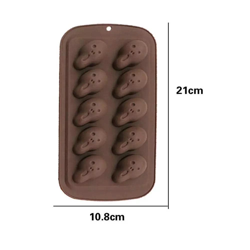 

Halloween Series Silicone Mold 10 Holes 3D Chocolate Mold DIY Non Stick Fondant Patisserie Candy Mould Cake Decorating Tools