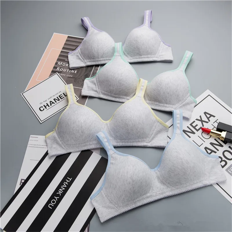 Детские тренировочные бюстгальтеры для девочек хлопковое нижнее белье без