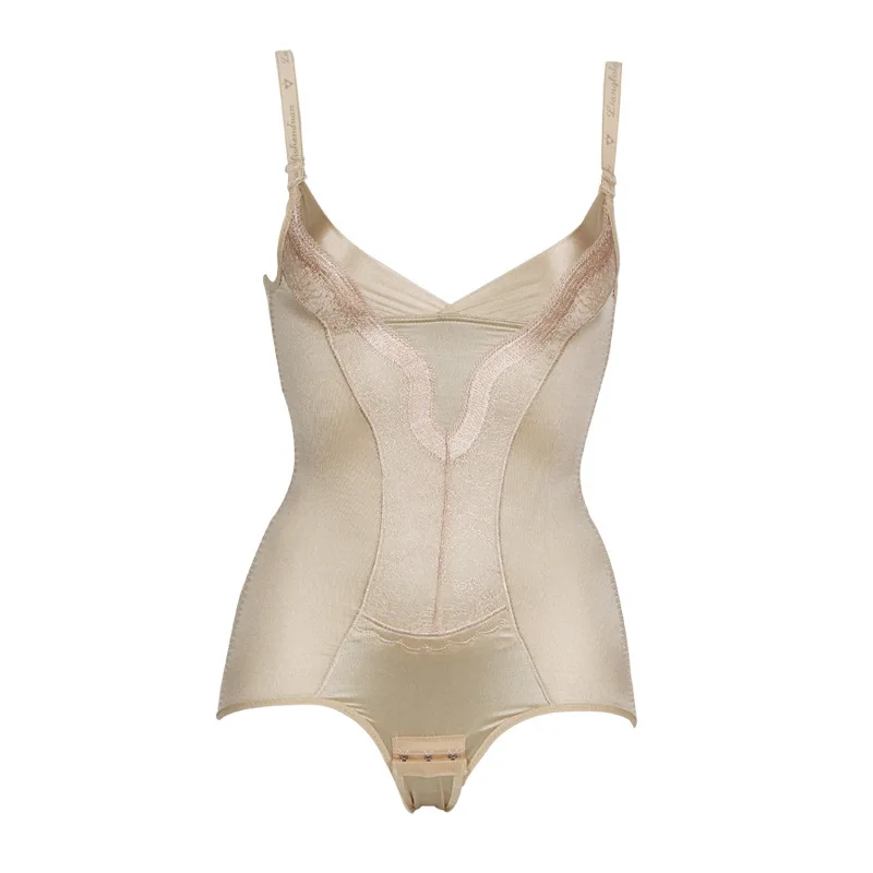 

Shaper Pulling Underwear Plus Size Waist Corsets Crotch Buckle High-elastic Shapewear Floral Body Bodysuits Body For Women spanx