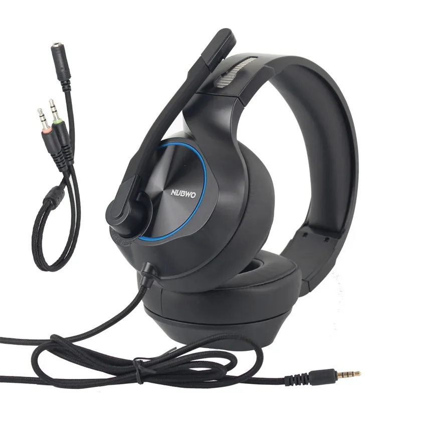 NUBWO N11 PS4/Новый Xbox One гарнитура PC Gamer Игровые наушники бас шлем С микрофоном для