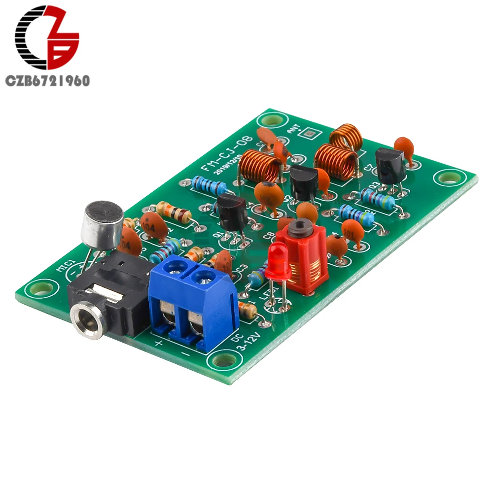 Беспроводной FM модуль 76 110 МГц радиоприемник MP3 аудио беспроводной передатчика 3 12