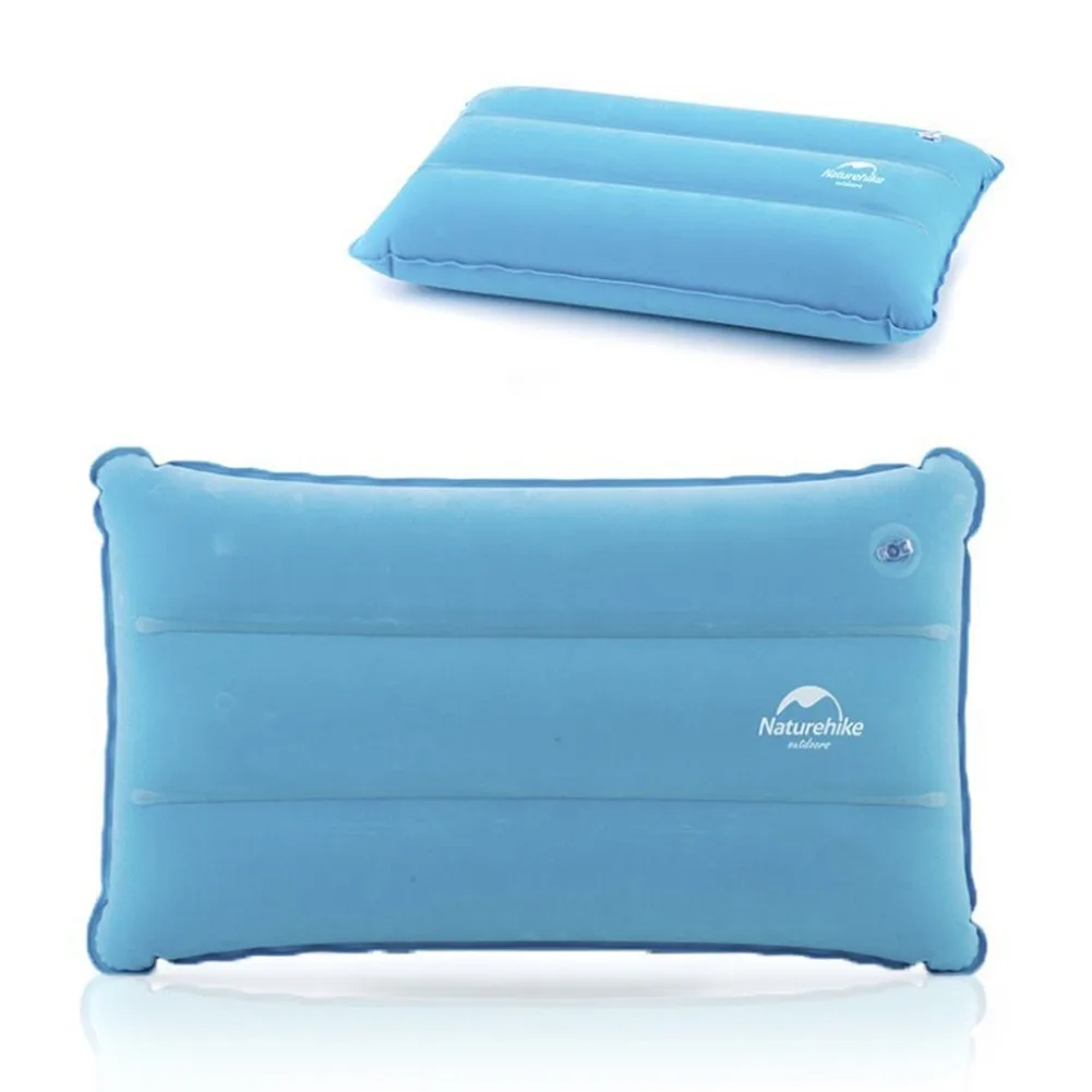 

Portable Ultralight Inflatable PVC Nylon Air Pillows Camping Sleep Cushion Travel Hiking Beach Car Plane Head Rest Camping Gears