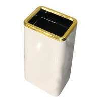 bathroom stainless steel trash can luxury fashion modern garbage bin design no smell poubelles household merchandises oe50lg