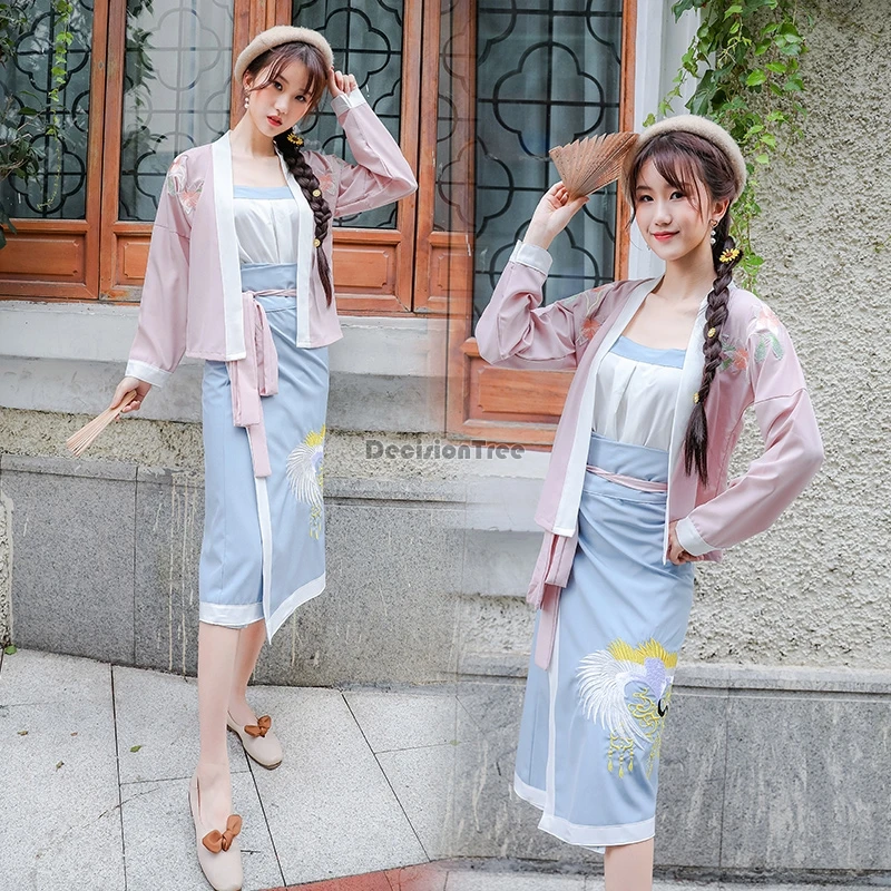 

2021 китайское платье, восточный женский костюм ханьфу, традиционная китайская сказочная танцевальная одежда, сказочное платье принцессы, сц...