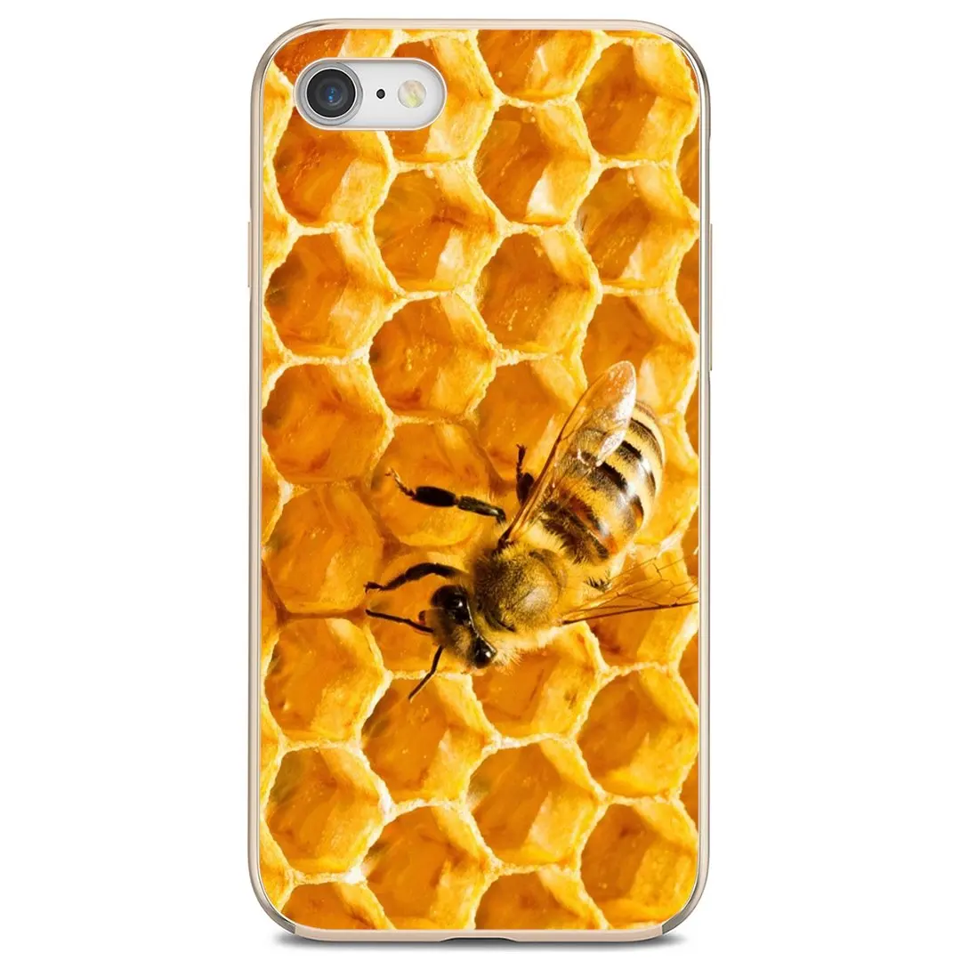 Мягкие чехлы для iPod Touch iPhone 10 11 12 Pro 4S SE 5C 6 6S 7 8 X XR XS Plus Max 2020 Golden-honeycomb-honey-bee | Мобильные