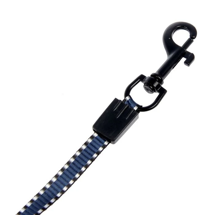 Рулетка эргономичная в ладонь поводок-лента со светоотражающей прошивкой 3 м до 12