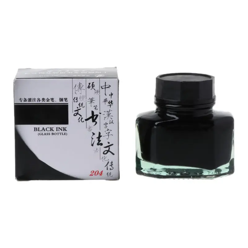 50ml Bottled Glass Smooth Writing Fountain Pen Ink Refill School Student Stationery Office Supplies | Канцтовары для офиса и