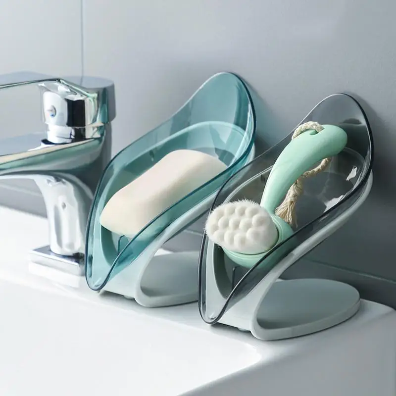 

Non-slip Ванная комната мыльница простой лист Форма жидкого мыла или ополаскивателя для Кухня щетка для мытья тарелок стеллаж для выставки тов...