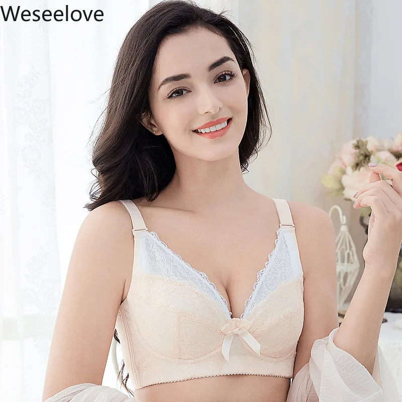 

Weseelove ультра-тонкие дышащие Лидер продаж сексуальный бюстгальтер без губка Soutien Gorge размера плюс для девочек; Спортивный бюстгальтер для дев...