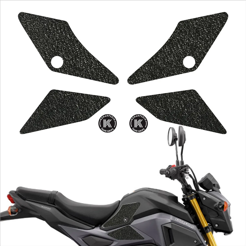 

Motorcycle Tank Pad Protector Sticker Decal Knee Grip Traction Side Non-slip stickers For HONDA 17-18 GROM 17-18 MSX 125