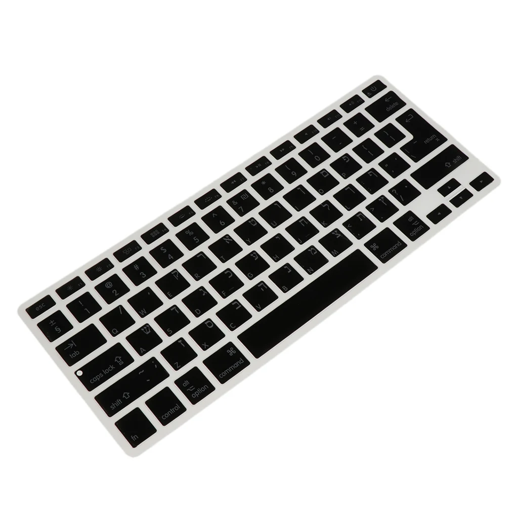Пыленепроницаемая клавиатура на иврите с английскими персонажами для MacBook
