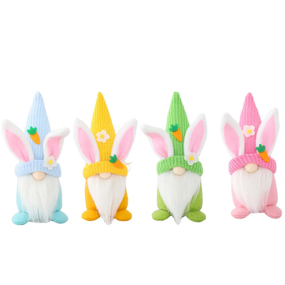 

Easter Rabbit Pendant Noface Dwarf Doll Hanging Ornaments for Easter Party Home Table Decoration Kids Easter DIY Crafts Supply