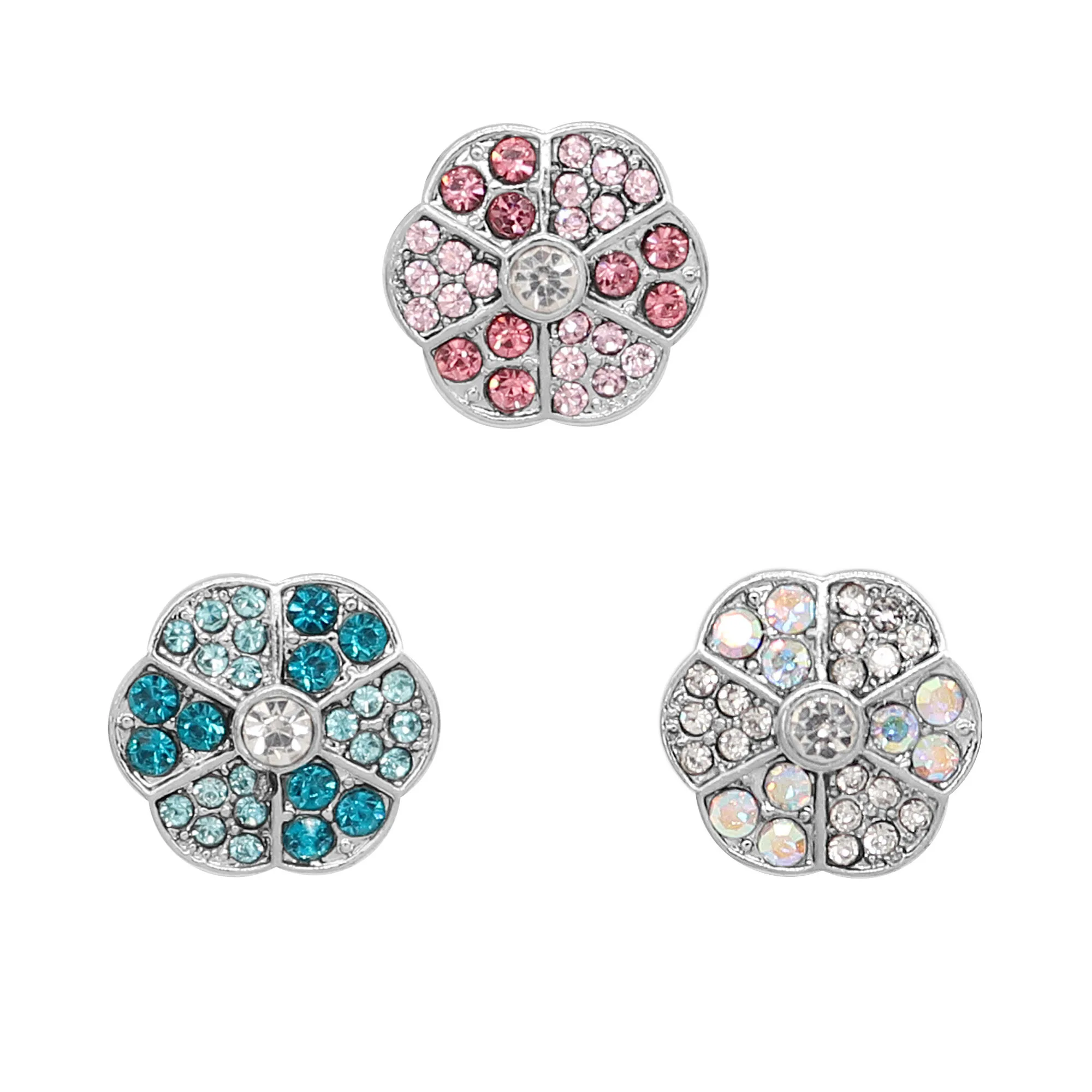 12 мм Металлические мини-ювелирные изделия со льдом покрытый стразами CZ Bling