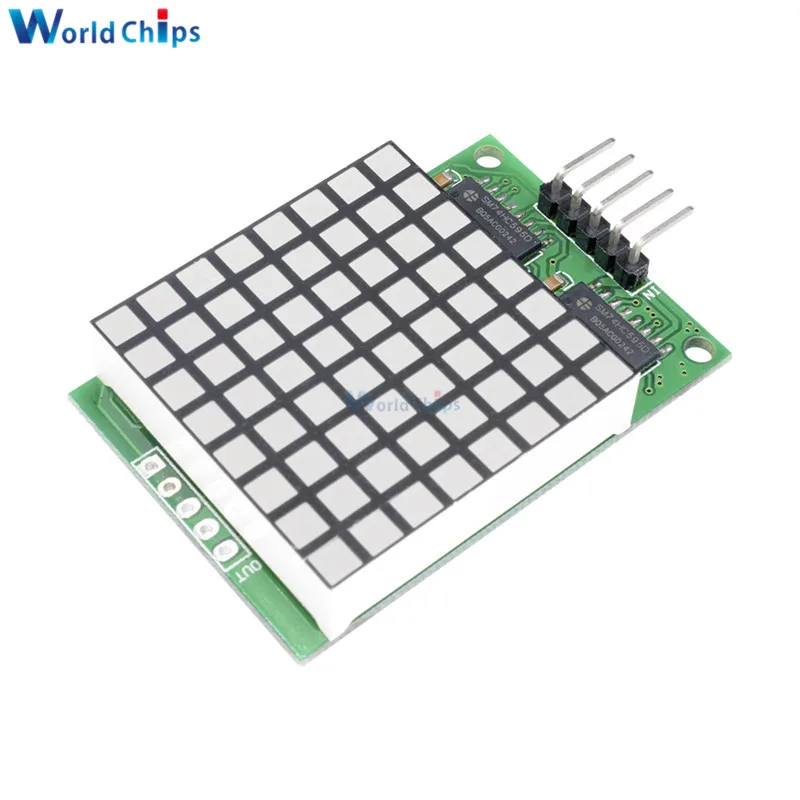 Квадратная матрица diymore 8x8 красный светодиодный дисплей точечный модуль 74HC595