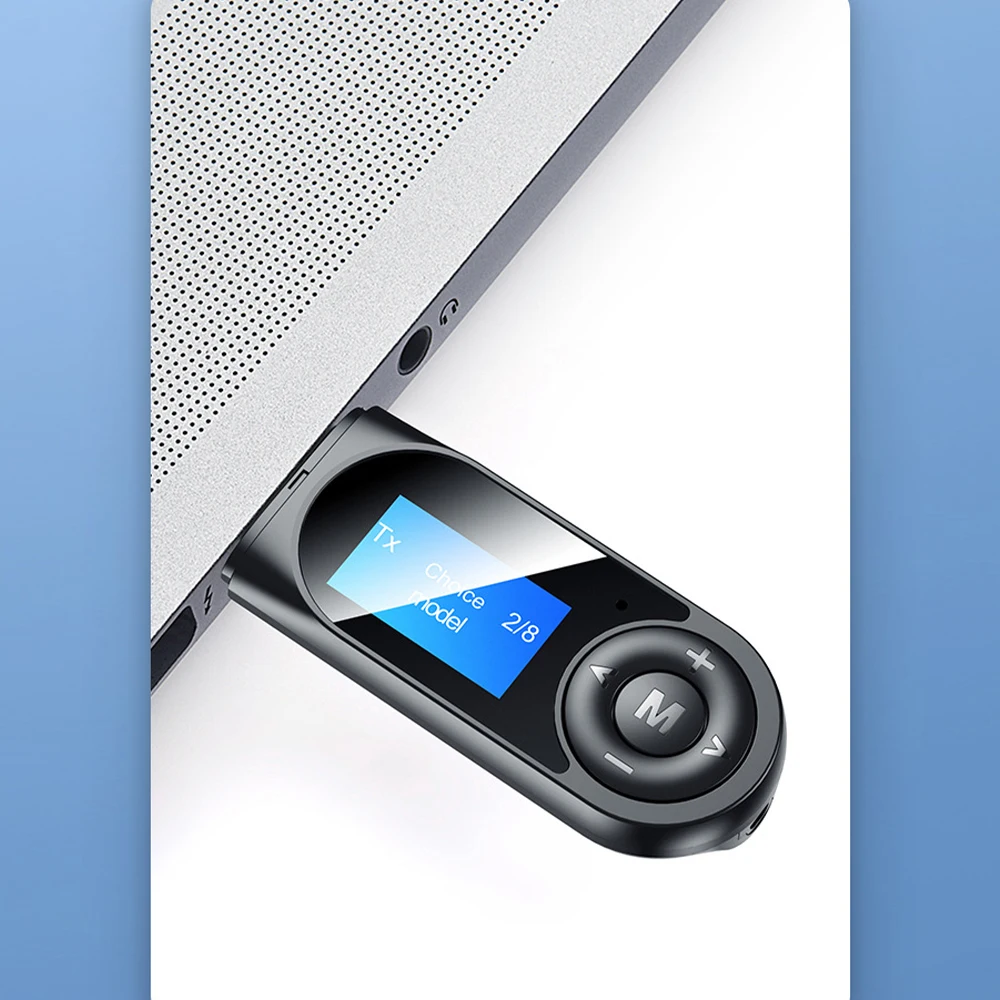 

Беспроводной адаптер громкой связи с ЖК-экраном USB портативный приемник Bluetooth 5,0 и передатчик автомобильные аксессуары ЖК-экран