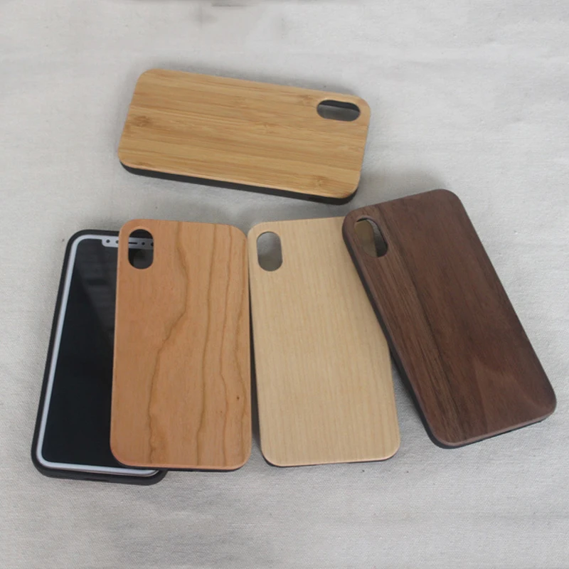 

Wooden phone case for iphone 11 12 pro max flat TPU stick bamboo wood cover for Apple 11pro solid wood protective cover