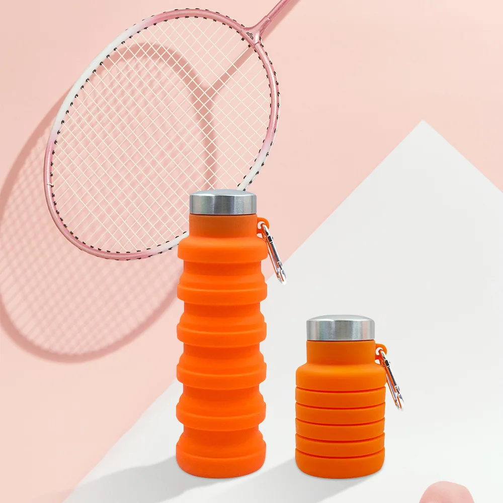 

Platinum silicone telescopic cup folding sports water cup outdoor portable children's kettle