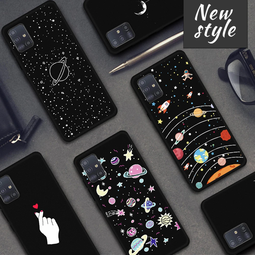 Для samsung Galaxy A5 A7 2017 A6 A8 J4 J6 плюс J3 2018 A9S A8S A6S S9 S8 S10e s10 Plus Note 8 9 Луна мягкий чехол для