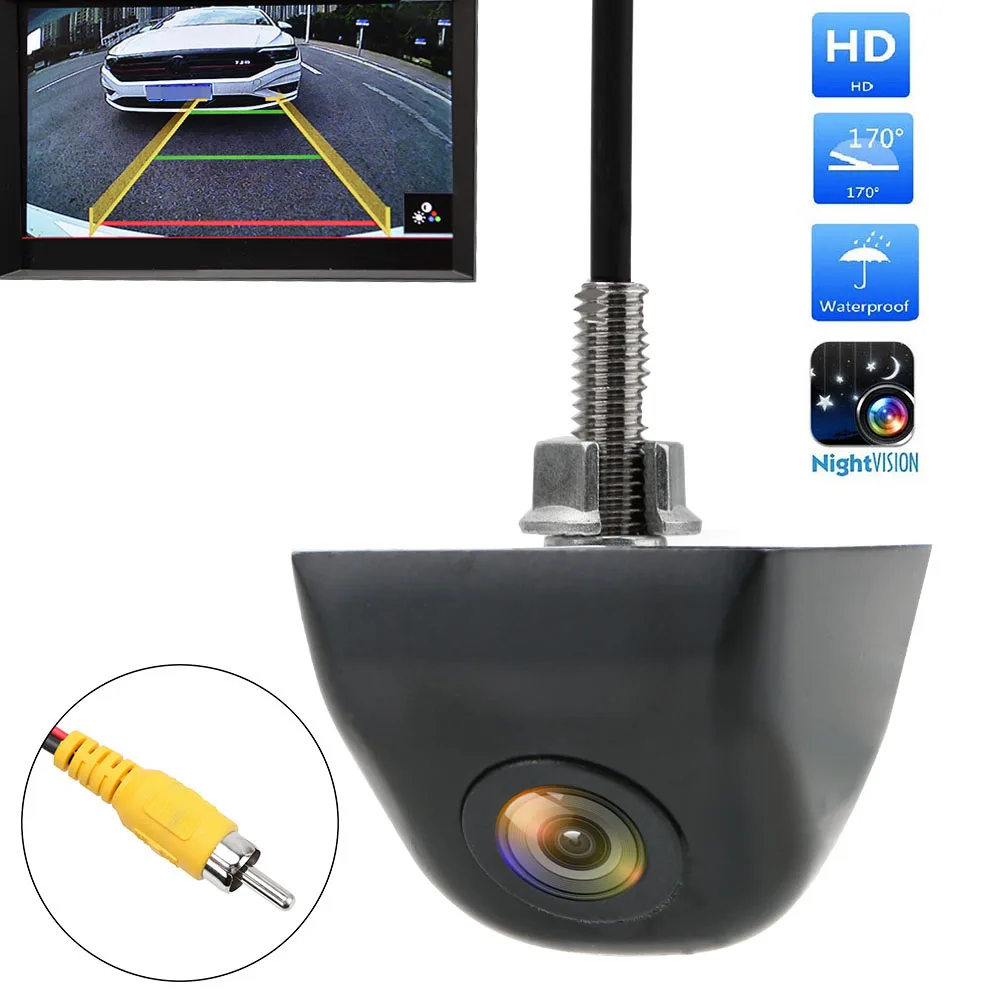 Auto Backup Camera Universal Night Car Reverse Rear View Camera Waterproof HD Color Image Video 170 Degree Wide Angle