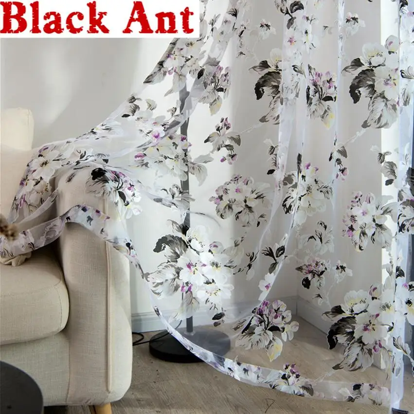 Занавески в американском стиле для гостиной роскошные прозрачные тюлевые шторы