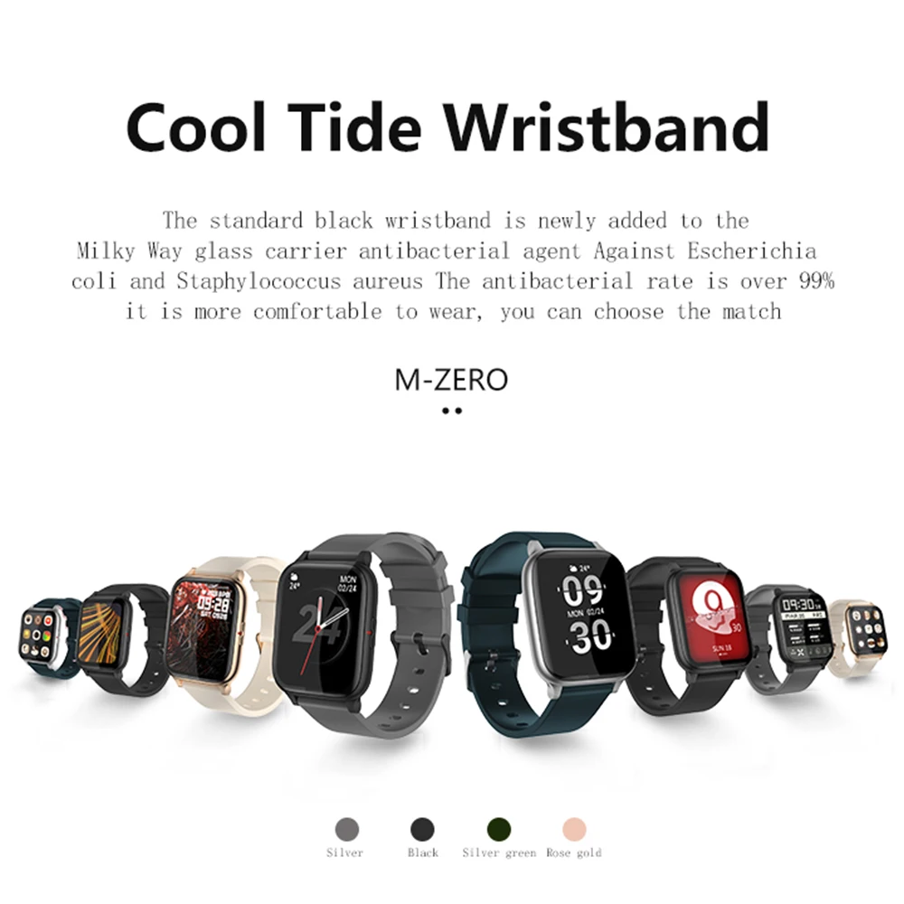 TORNTISC Zero Smart Watch 2021 Мужчины Женщины Full Touch IP67 Водонепроницаемые умные часы