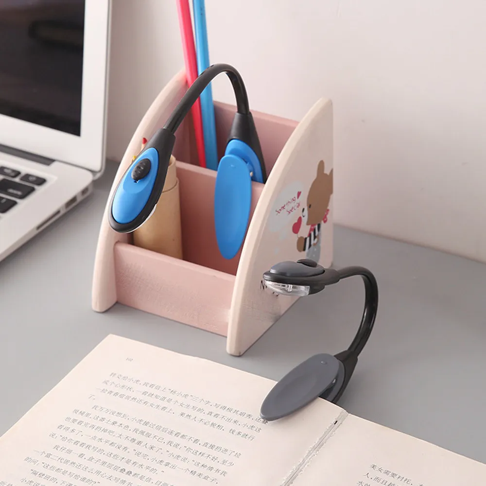 Книжный светильник Creative Book Light Mini LED с зажимом для чтения в кровати, с регулировкой яркости, заботой о глазах и теплым белым светом, идеальный для детской кроватки.
