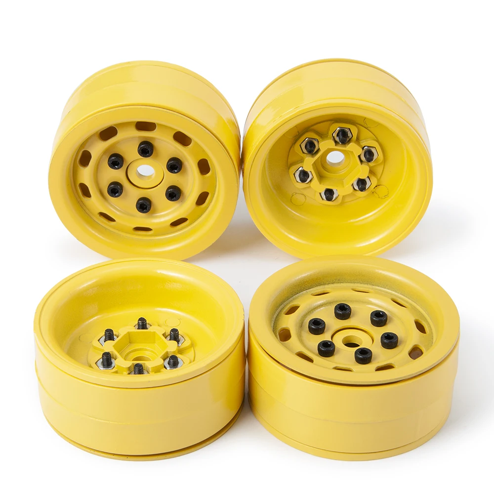 

YEAHRUN 1.9'' Metal Beadlock Wheel Rims for RC Crawler TRX-4 Axial SCX10 D90