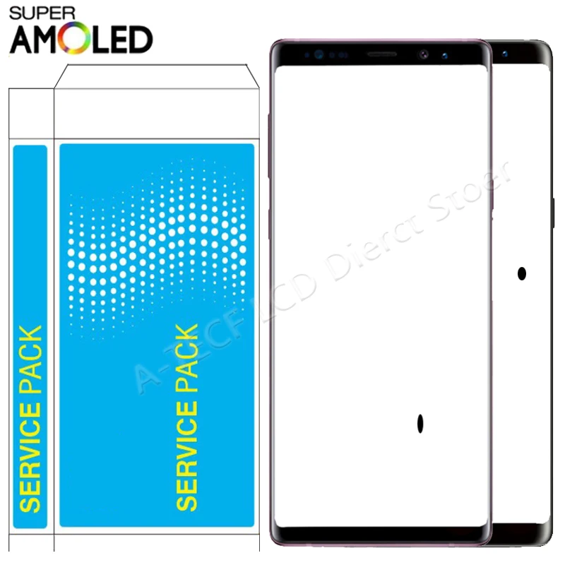 Оригинальный ЖК дисплей AMOLED N960 для SAMSUNG Note 9 с рамкой сенсорный экран в сборе Galaxy
