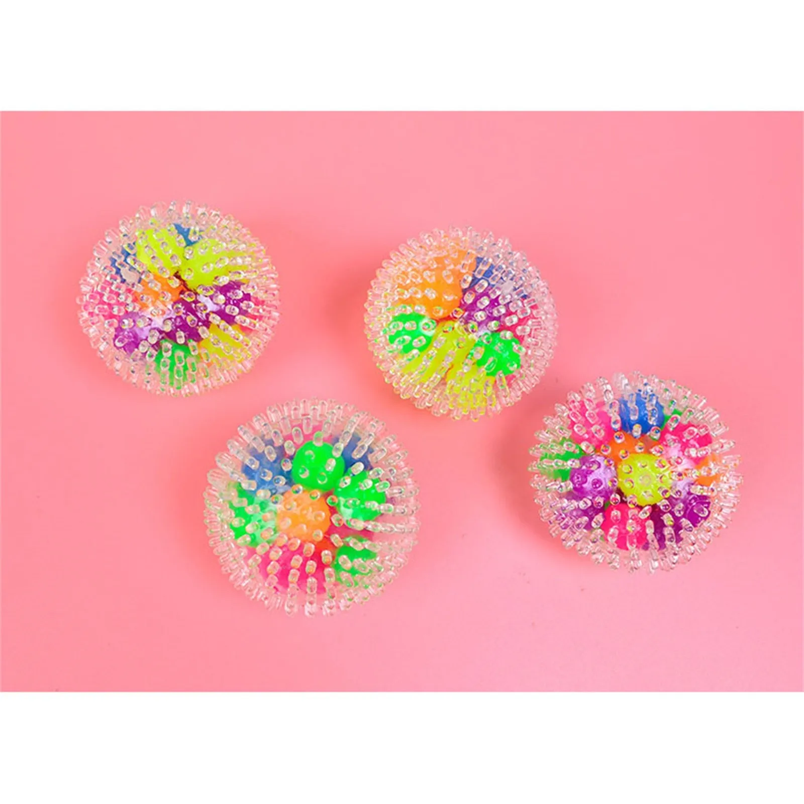 

Beautiful Spongy Rainbow Ball Toy Squeezable Pressure Toy Stress-relief toys That Kids and Adults Like A